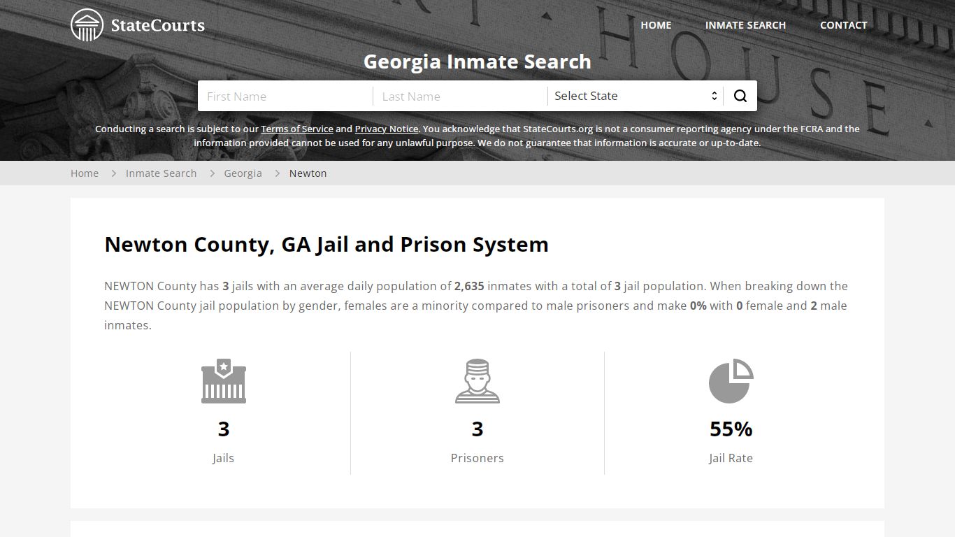 Newton County, GA Inmate Search - StateCourts